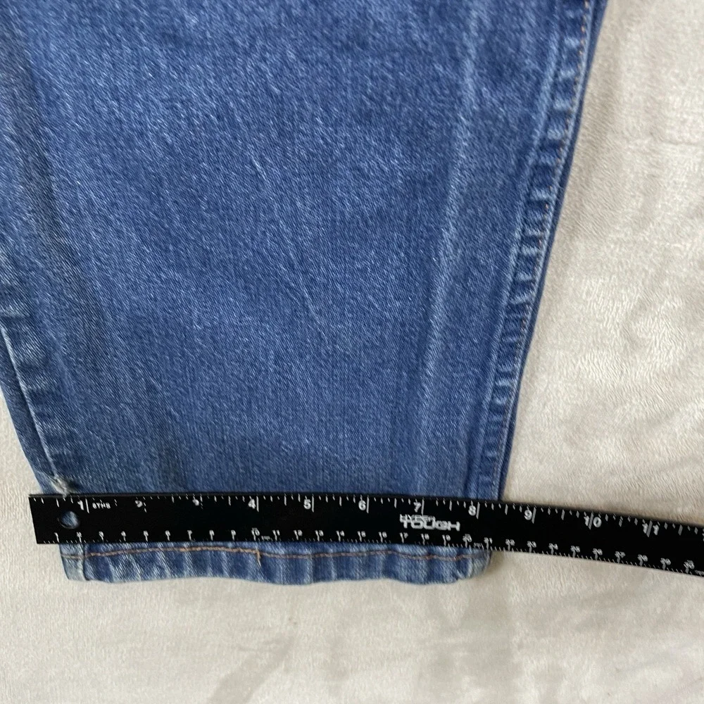 Vtg Wrangler 13MWZ Jeans Mens 36x36 (fit 34x34) Whisker Fade Distressed Mud Wash